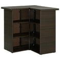 thumbnail image 2 of vidaXL 16 Piece Garden Bar Set with Cushions Poly Rattan Brown, 2 of 4