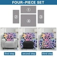 thumbnail image 6 of LedBack Leopard Print Recliner Chair Cover 4 Pieces Stretch Recliner Sofa Slipcover with Pockets Non Slip Lazy Boy Chair Protector Furniture Protecor, 6 of 8