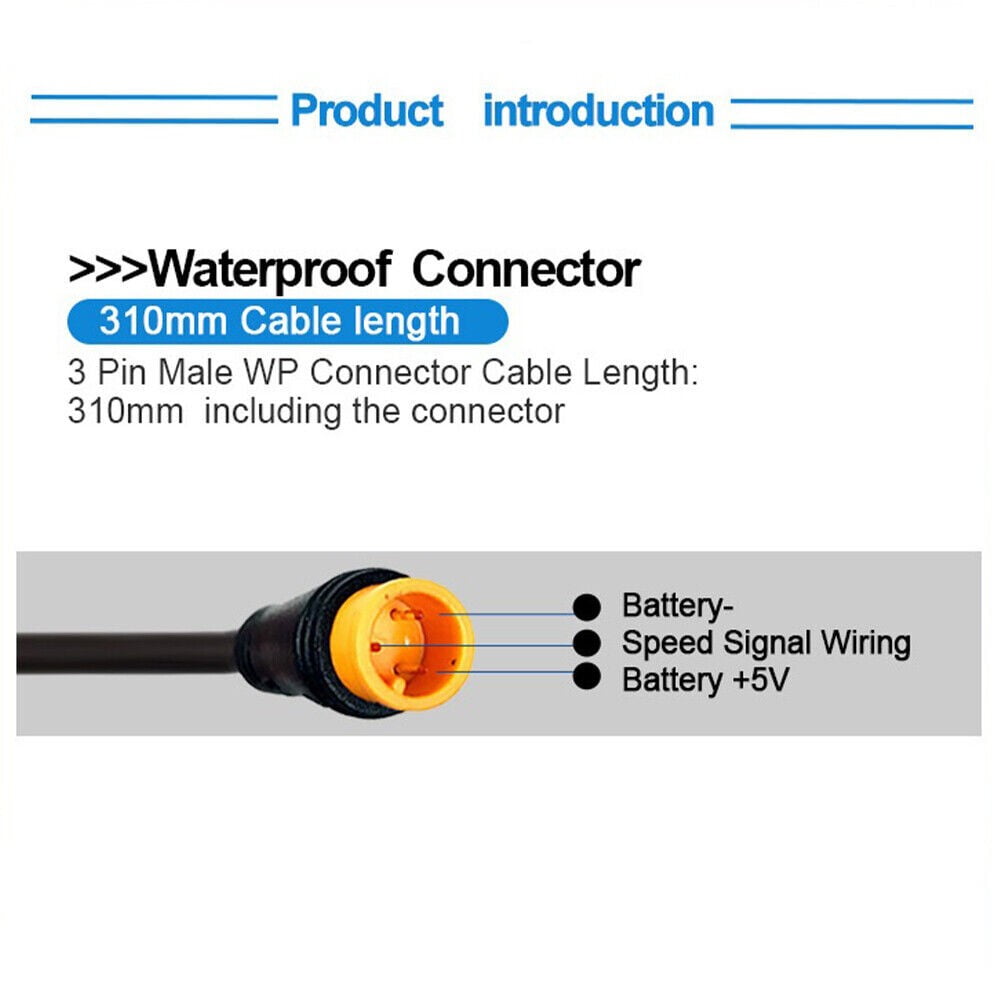 Twist Throttle Elektrische Fietsgaspedaal, 1 Paar ABS 20X Scootersnelheidsgashendel Full Throttle Waterdichte Connector voor 22,2 Mm Stuur Elektrische Scooter, Elektrische Fiets