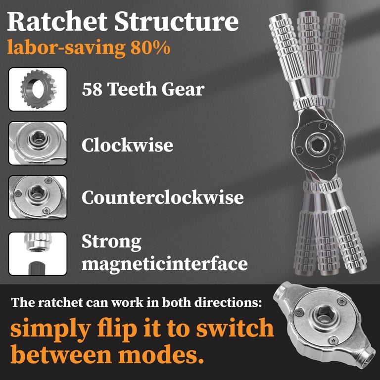 YTAKY 40-in-1 Magnetic Ratcheting Screwdriver Set photo 7