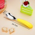 thumbnail image 2 of Cubiertas para niños con mango de silicona - Cubiertos seguros para niños - Utensilios para niños pequeños - Cucharas para bebés - Cubiertos de acero inoxidable (4 piezas), 2 of 5