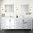 thumbnail image 4 of 84 In. White Bath Vanity With Marble Top, Faucet, And 34 H Mirrors X 22 Double, 4 of 6