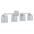 thumbnail image 2 of Aspen Creative 62328, 4-Light Bathroom Vanity, 32" Wide, Transitional Design, Satin Nickel Finish, 2 of 6
