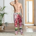 thumbnail image 2 of Susaid Watermelon Splash Realism Art Print Mens Pajama Pants Set Sleep & Lounge Pants, PJ Bottoms with Pockets and Button Fly-Small, 2 of 6