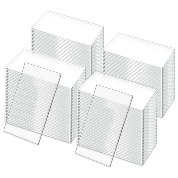 50 Pieces Acrylic Place Cards, Transparent Rectangle Blank Seating Cards for DIY Craft Project, Wedding Birthday or Xmas