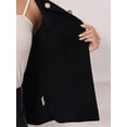 thumbnail image 4 of DARING DIVA Women's Work Sleeveless Button Down Blazer Waistcoat S Black, 4 of 7