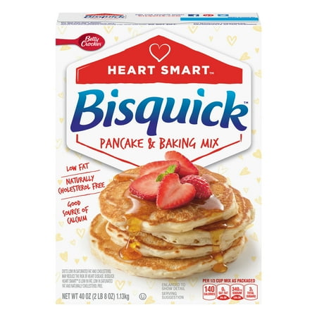 Mix Baking Mixes - (2 pack) Betty Crocker Bisquick Heart Smart Pancake and Baking Mix, 40 oz