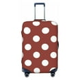 thumbnail image 2 of Goofa Maroon And White Polka Dot Pattern Luggage Covers For Suitcase,Suitcase Cover Protector Fit 18-32 Inch Luggage-Large, 2 of 9