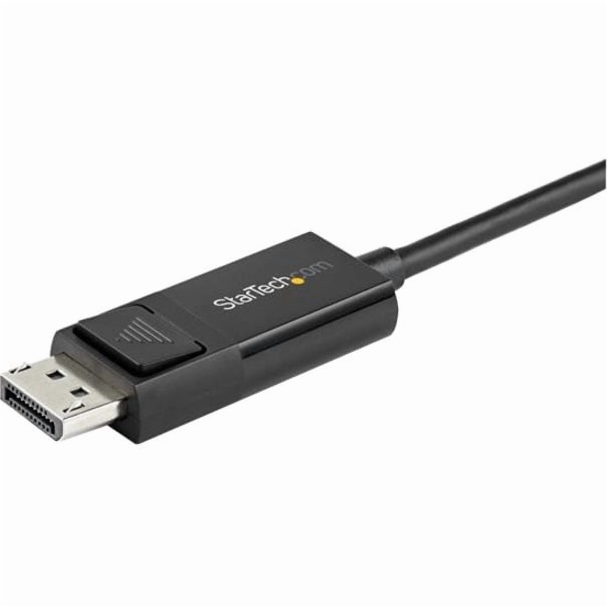 StarTech.com CDP2DP1MBD 3.3 ft. (1 m) USB-C to DisplayPort 1.2 Cable, Bi-Directional - Black