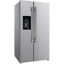 Forno Salerno 36-Inch Side-by-Side Stainless Steel Refrigerator, 20 cu.ft, ENERGY STAR Certified