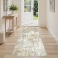 thumbnail image 3 of UERMEI 2'x6' Runner Rugs Non Slip, Washable Indoor Rug for Hallway Kitchen Entryway Doormats, Modern Abstract Bedroom Home Decor Carpets,Gray Gold, 3 of 9