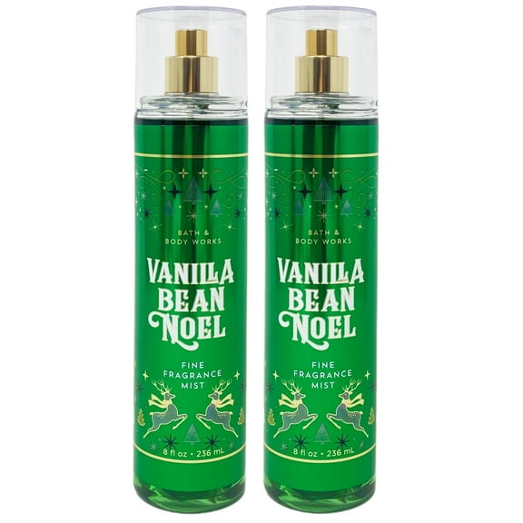 Bath and Body Works Vanilla Bean Noel Fine Fragrance Mist Duo Gift Set - Includes 2 Fine Fragrance Mists - 8 fl oz / 236 mL each