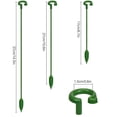 thumbnail image 3 of 10 Pack 10.6"H/27cm Flower Plant Stakes Sticks for Garden Single Stem Plant Support Phalaenopsis Orchid Flower Roses 6.7"H, 3 of 6