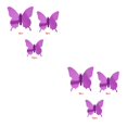 thumbnail image 3 of Moyic Pegatinas de insectos Calcomanías de espejo decorativas Pegatinas de pared 3D de plástico para oficina en casa, Púrpura, 48 piezas Violeta 48 piezas 2piezas Moyic CBP265148, 3 of 6