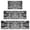 Black Tie Dye, variant on Black Tie Dye Pattern Kitchen Rugs Sets Of 3,Kitchen Runner Rugs Non Skid Washable,Decorative Kitchen Floor Mats for Kitchen,Sink,Laundry,17"x30" 17"x47" 17"x59"