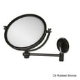 thumbnail image 4 of 8-in Wall Mounted Extending Make-Up Mirror 4X Magnification with Twist Accent in Satin Nickel, 4 of 5