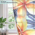 thumbnail image 4 of Tropical Floral Pattern Semi Sheer Curtains for Living Room Bedroom Set of 2 Insulated Window Drapes, 4 of 6