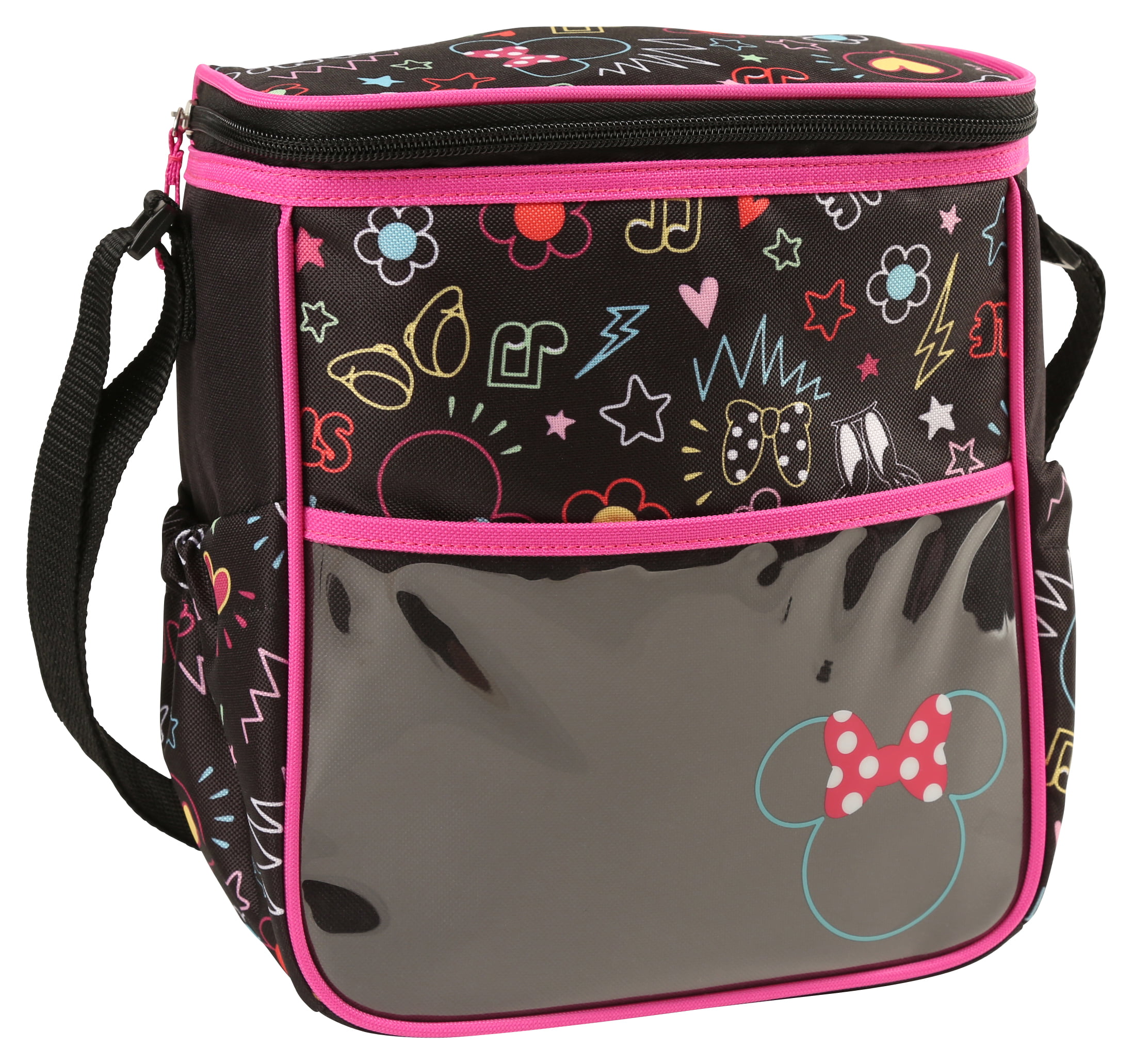 Diaper Bag Lunch Tote Small Disney Minnie Black Pink NWT 
