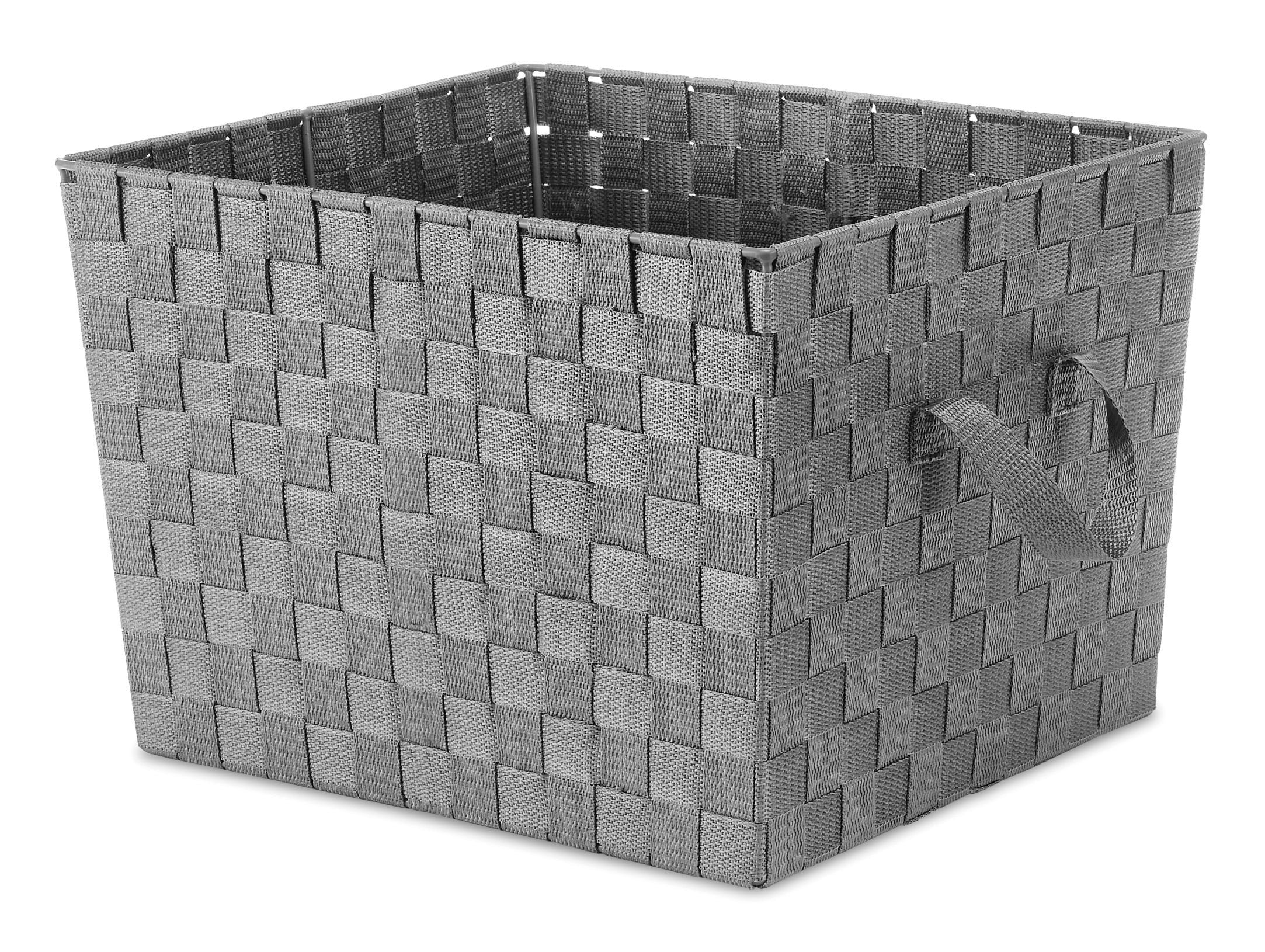 whitmor woven strap storage baskets