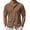 Brown, variant on COOFANDY Mens Short Sleeve Button Shirts Breathable Untucked Beach Wedding Shirt