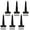 6 inches, variant on Heavy Type Iron Plated T Type Hinges Universals Includes Mounting Screws for Wooden Gate Sheds Window