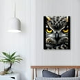thumbnail image 4 of Nawypu  Owl Canvas Wall Art Owl Orange Eyes Pictures Prints Forest Animal Painting Black and White Bird Artwork Home Decor Framed, 4 of 5