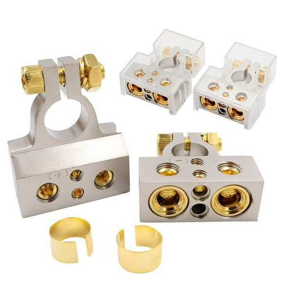 Heavy Duty Car Battery Connectors, 0/2/4/6/8/10 AWG, Top Post Multiple Battery