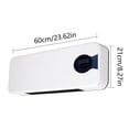 thumbnail image 3 of Oliegs Heated Blanket Air Conditioner Wall Mounted Fan Bedroom Mini Air Heating Fan Wall Mounted Portable Air Conditioner And Heater Combo Remote Control Or Screen Control 1PC Chocolate, 3 of 5