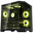 thumbnail image 6 of Hoengager Ocean of Stars Gaming PC -AMD Ryzen 5 7600 6-Core 3.8 GHz, RTX 4060 TI 16GB ,32GB DDR5 RAM 6000MHz,1TB PCIe SSD, WIFI&Bluetooth ,HDMI ,RGB Fans ,Windows 11 Pro 64-bit -Black, 6 of 10