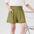 thumbnail image 2 of Odeerbi 3-14 Años Niñas Verano Algodón Cargo Pantalones Cortos Workout Athletic Deportes Pantalones Cortos Casual Flower Buds Pantalones Cortos Con Bolsillos, 2 of 7