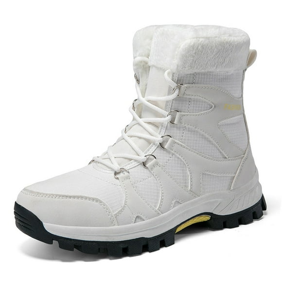 Wyzesi Womens Winter Boots Water Proof Tall Couples Winter Plus Thick Snow Boots Warm Lace Up Boots for Men and Women Winter Boots for Women