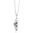 thumbnail image 4 of Daisy Flower Emerald Sterling Silver Pendant Gift For Christmas || Ali Baba Jewellery, 4 of 5