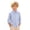 Blue, variant on Boys Girls Shirts Long Sleeve Button Down Collared Checked Shirt with Chest Pocket Kids School Uniform 2-9 Years