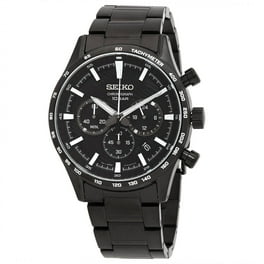 Seiko Essentials Edition Quartz Chronograph Watch, Black