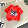 thumbnail image 4 of Bonita camiseta de verano de la marca de moda Sanrio Kulomi para niños, camiseta de dibujos animados para niñas, camiseta básica informal de manga corta para bebés y niños, 4 of 5