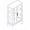 Oak, variant on Oak 2 Doors Curio Cabinet with Tempered Glass Doors, Mirrored Back Panel and Adjustable Shelves, Lighted Display Cabinet for Home Office, Light Bulb Included