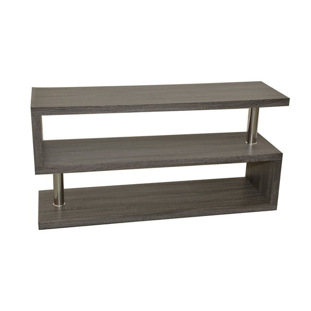 AMX - TV Stand, 48 '' x 14''x 24 '', Gray Wood Pattern