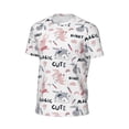 thumbnail image 6 of Wukai Cute Magic Bunny Print Men's Short-Sleeved Mesh T-Shirt,Quick-Dry Short Sleeve Workout T-Shirt-Small, 6 of 8