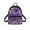 Purple Bulldog Floral Print, variant on Eheartsgir Bulldog Floral Small Backpack for Library Hiking, Zipper Closure Fashion Rucksack Travel Daypack Polyester Front Pocket Lightweight Mini Backpack for Women