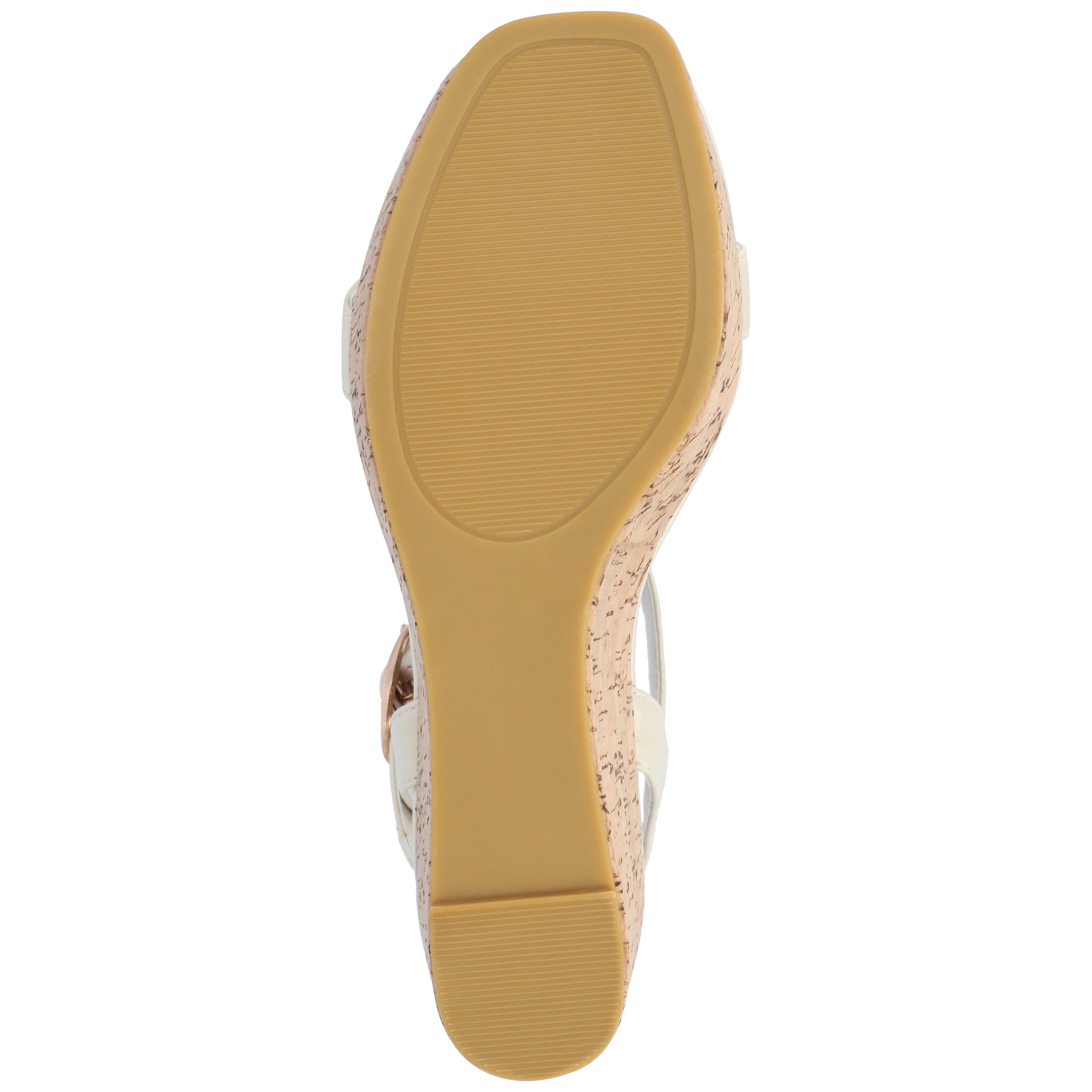 Journee Womens Matildaa Buckle Platform Wedge Sandals