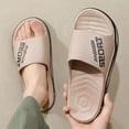 thumbnail image 6 of Big Size 50 51 Men Outside Slippers Fashion Flip Flops Summer Beach Sandals Thick Sole Non-slip Slides Home Casual Bathroom Shoe (Black Gold,42-43), 6 of 6
