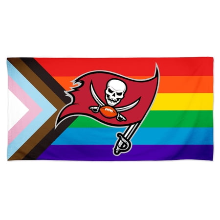 WinCraft Tampa Bay Buccaneers 30 x 60 Pride Spectra Beach Towel