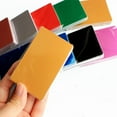 thumbnail image 2 of 100PCS Mixed Color Aluminum Alloy Card Engraving Metal Business Visit Business Card Blank 0.2mm Thick, 2 of 6