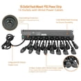 thumbnail image 3 of Tecmojo 1U Rack Mount 19 Outlet PDU Power Distribution Unit Power Strip Circuit Breaker fits 19-inch AV/Network/Server Cabinet/Closet/Enclosure, 3 of 6