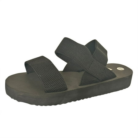 

PEASKJP Sandals Women Fashion Women s Strap Sandals Flat Sandal Fisherman Strappy Sandals Roman Sandals Ankle Strap Sandals (Black 7.5)