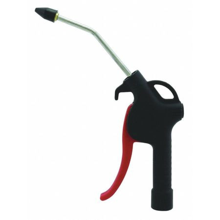 Milton 4.5' Angled Nozzle Pistol Grip Air Blow Gun - Fixed Rubber Tip