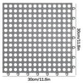 thumbnail image 2 of Guanhe Bath Tub Shower Mat 12x12Inch Non-Slip Bathtub Mat Waterproof Toilet Bathroom Mats with Drain Holes,Clear, 2 of 3