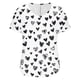 thumbnail image 5 of Puntoco Blusas cortas de liquidación para mujer, blusa informal de manga corta con cuello en V y estampado para mujer, 5 of 5