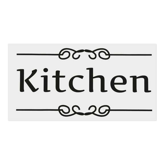 Diy Bedroom Playroom Office Vinyl Toilet Decals Door Stickers Entrance Sign Wall Art KITCHEN