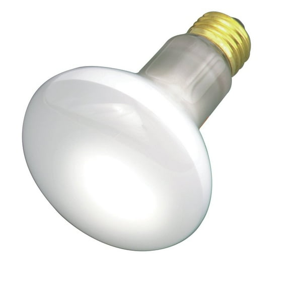 Satco S2810 - 30 watt R20 Incandescent; Frost; 2000 average rated hours; 185 lumens; Medium base; 130 volts